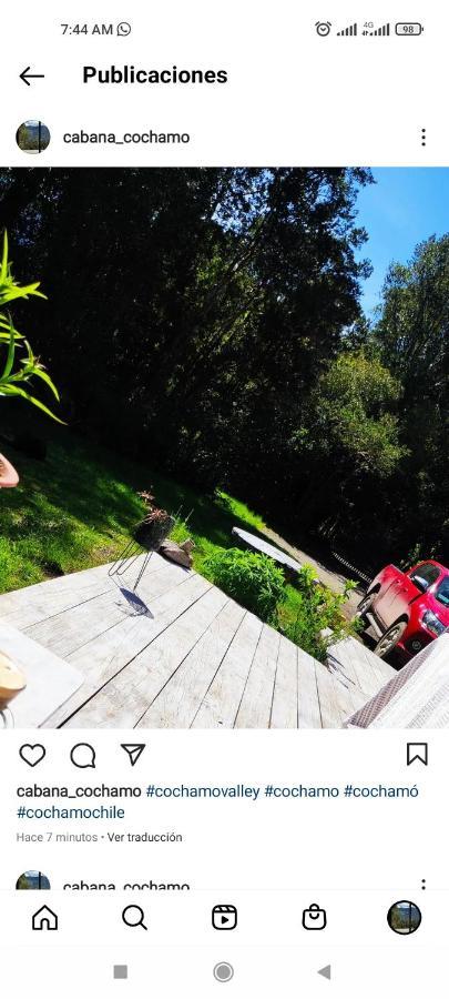 Acogedora Cabana En El Bosque, Acceso Vehiculos 4X4 Cochamo Eksteriør billede